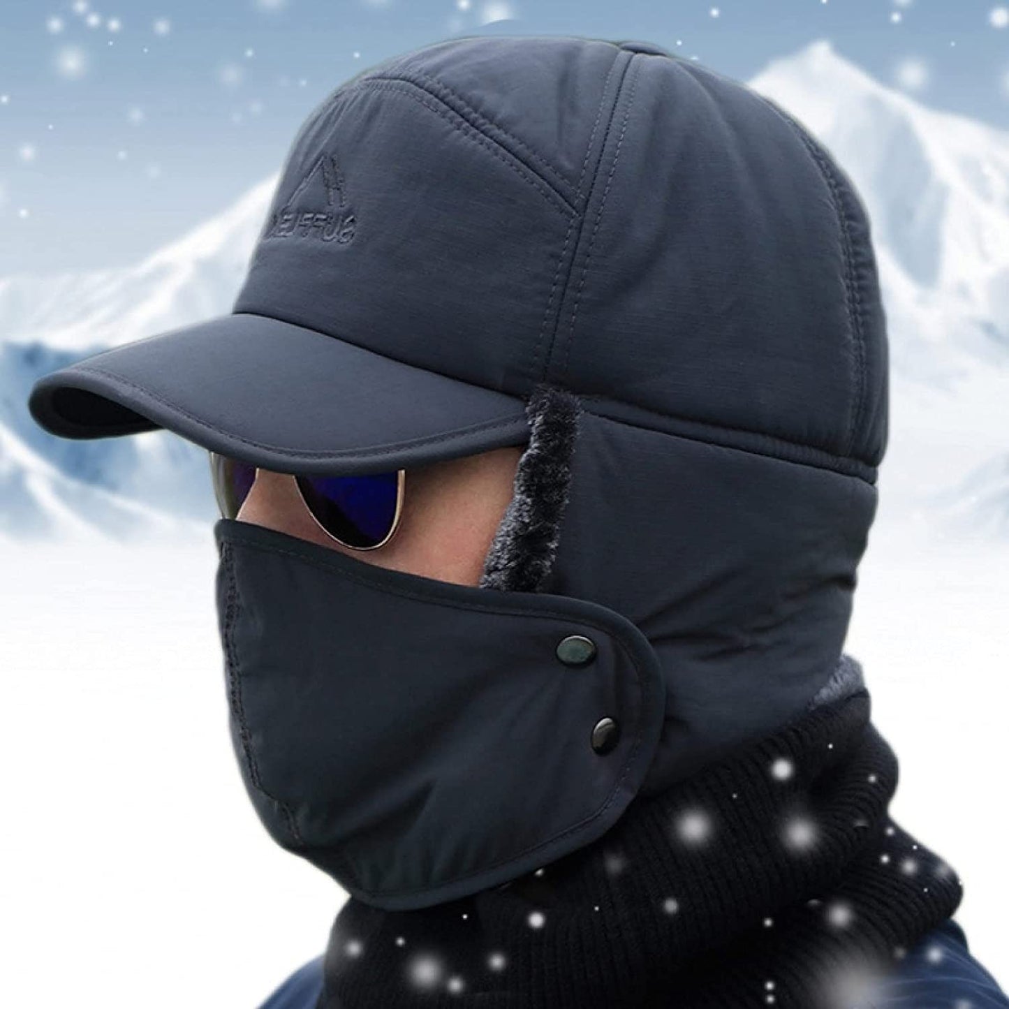 Warme Fleece Wintermuts Met Oorwarmers Unisex