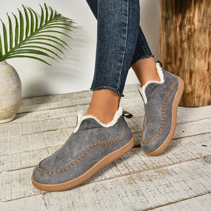 Warme Slip-On Enkellaarsjes voor Vrouwen